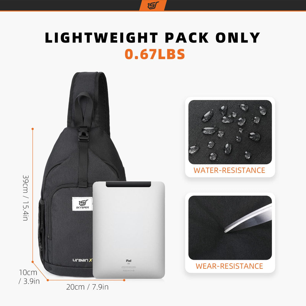SkySPER sling bag front pocket for quick access to essentials