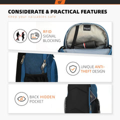 SKYSPER Sling Bag hidden back pocket keeps valuables secure.