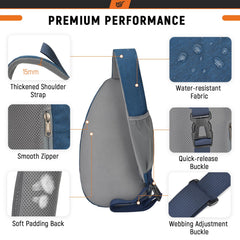 Durable water-resistant fabric of SKYSPER sling bag