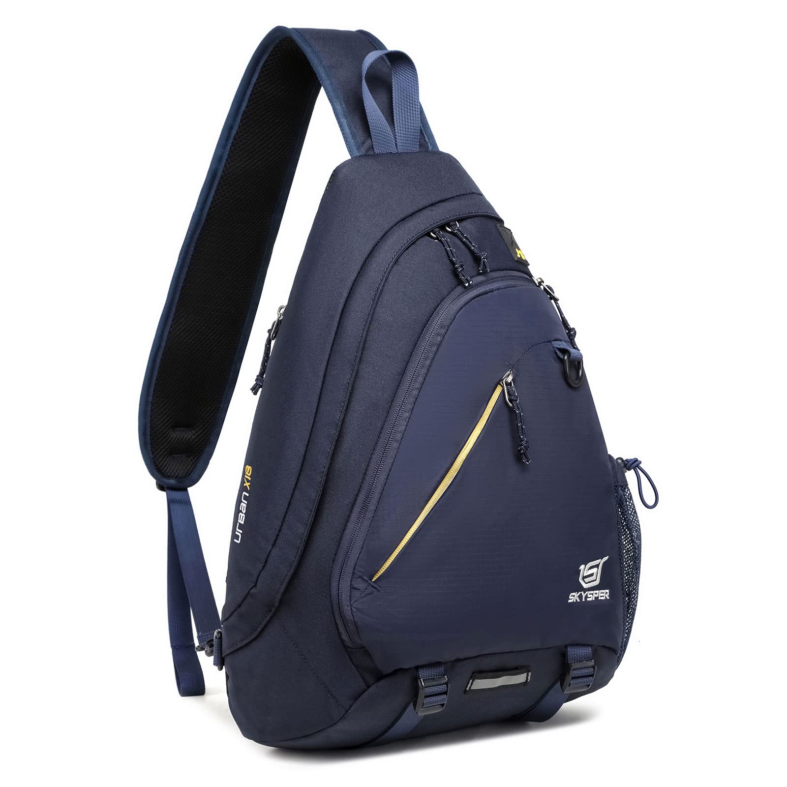 SKYSPER Sling Laptop Bag front view showing 18L capacity for daily carry.