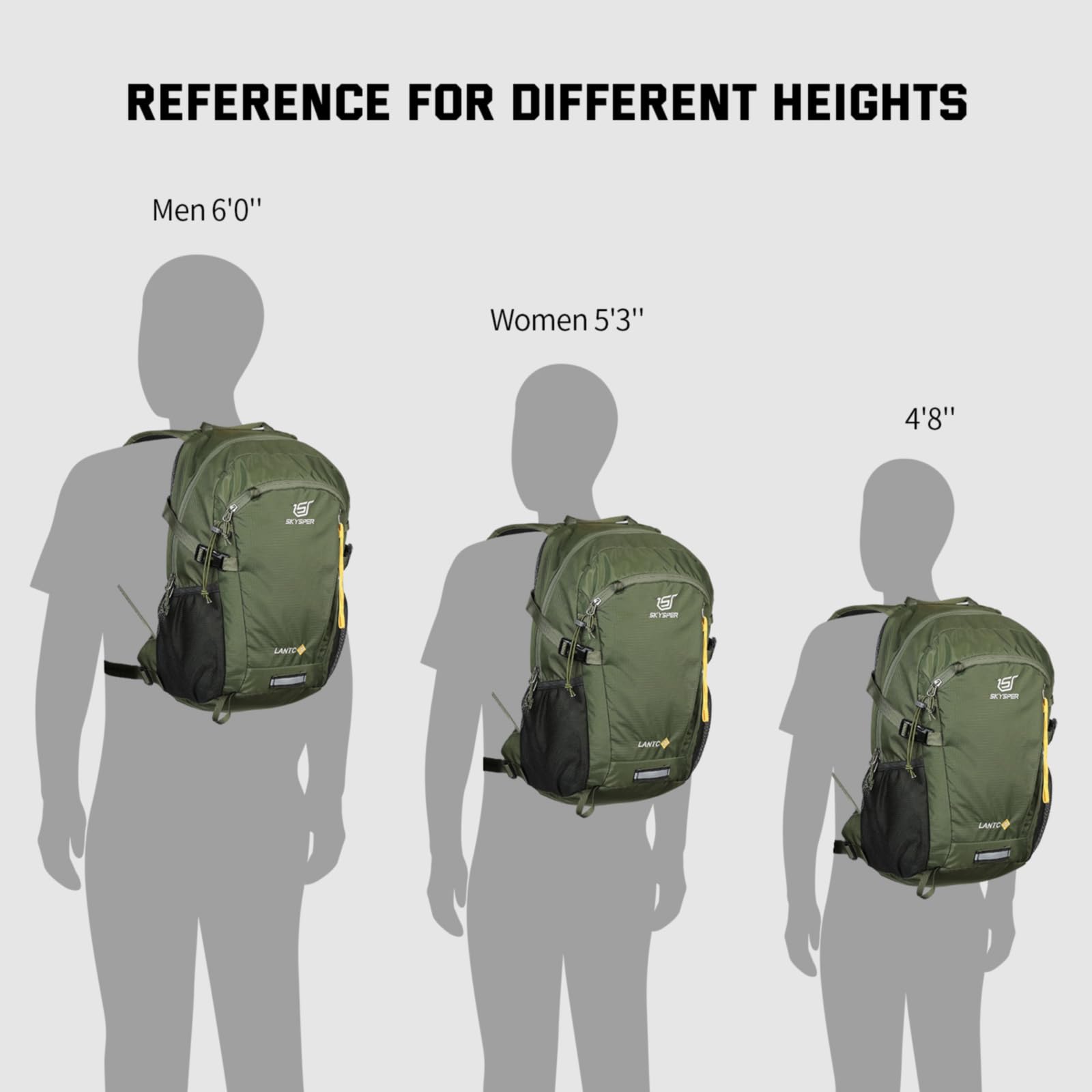 SKYSPER trekking pole fixtures front plugins support versatile gear setups