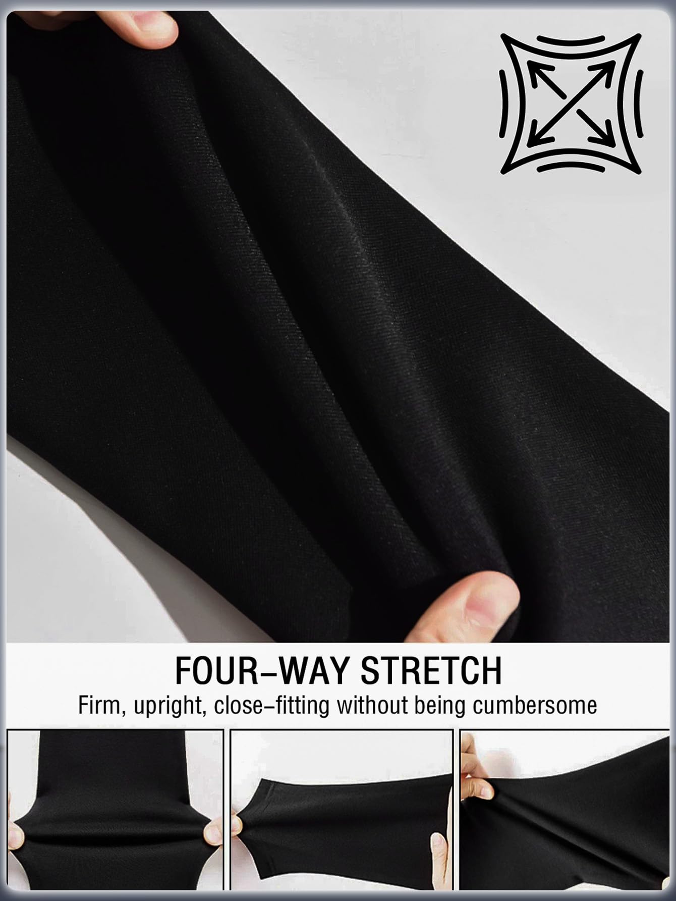 SKYWEHYD athletic fit long sleeve tee, back view, allows unrestricted movement.
