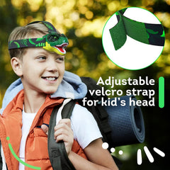 Skywin dinosaur headlamp adjustable strap enables a secure fit.