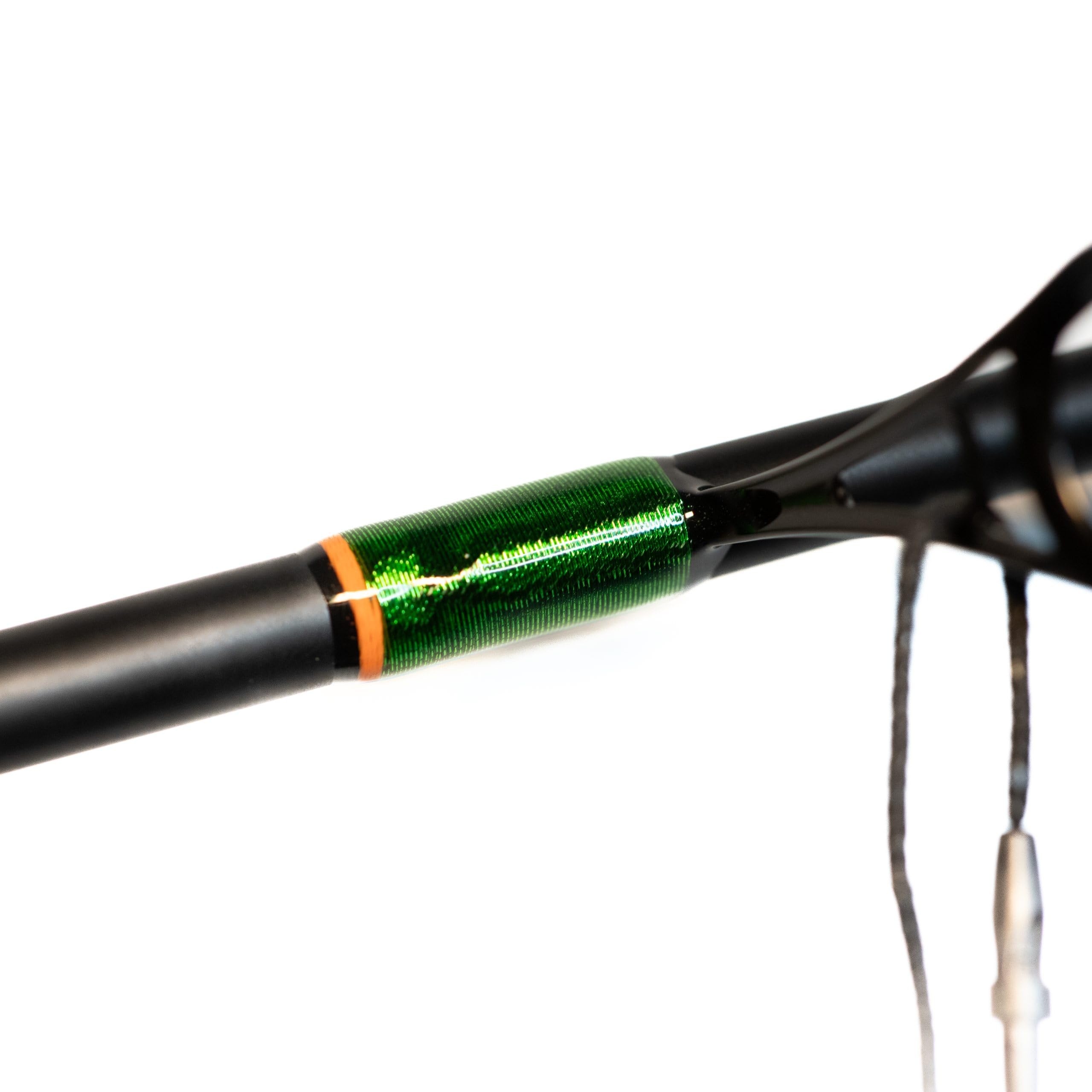Slabz Crappie Rod handle detail emphasizing secure grip during long casts.