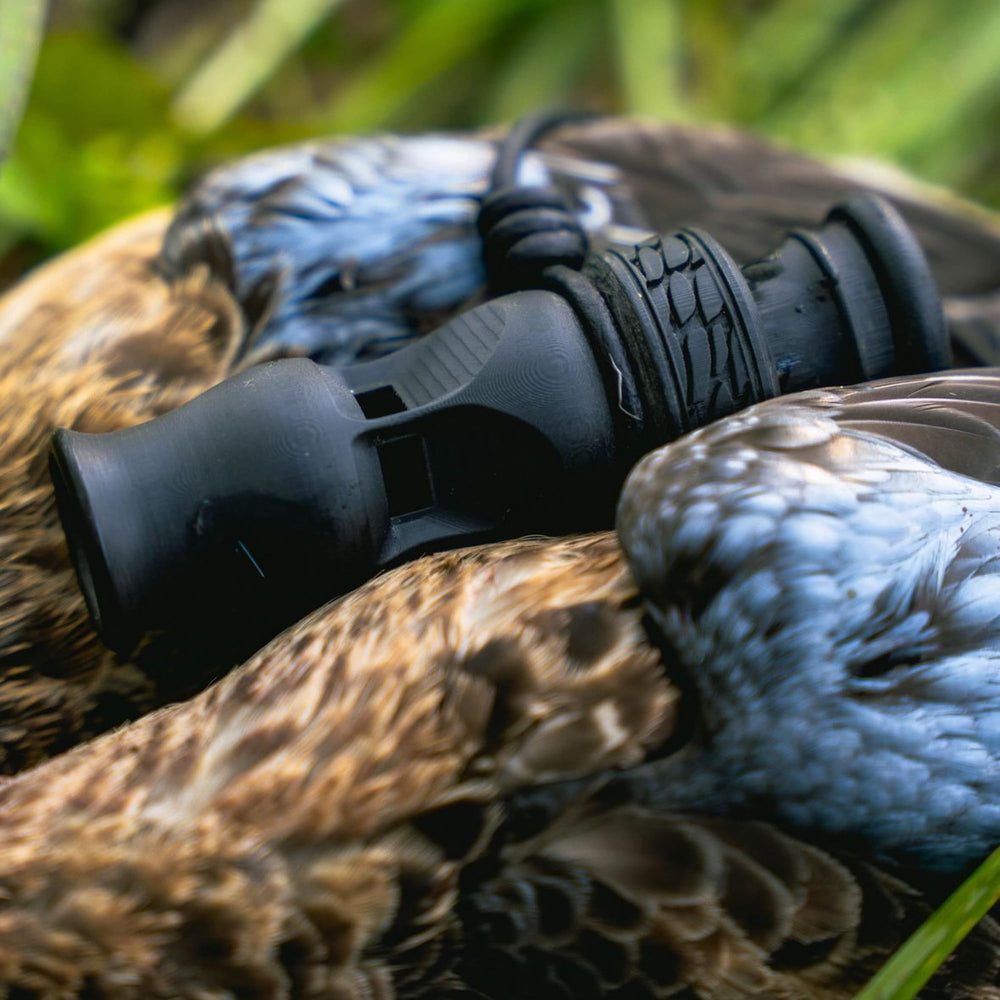Slayer Calls Call The Wild Whistler’s Mother 4-in-1 duck whistle with packaging highlights a thoughtful hunting gift option.