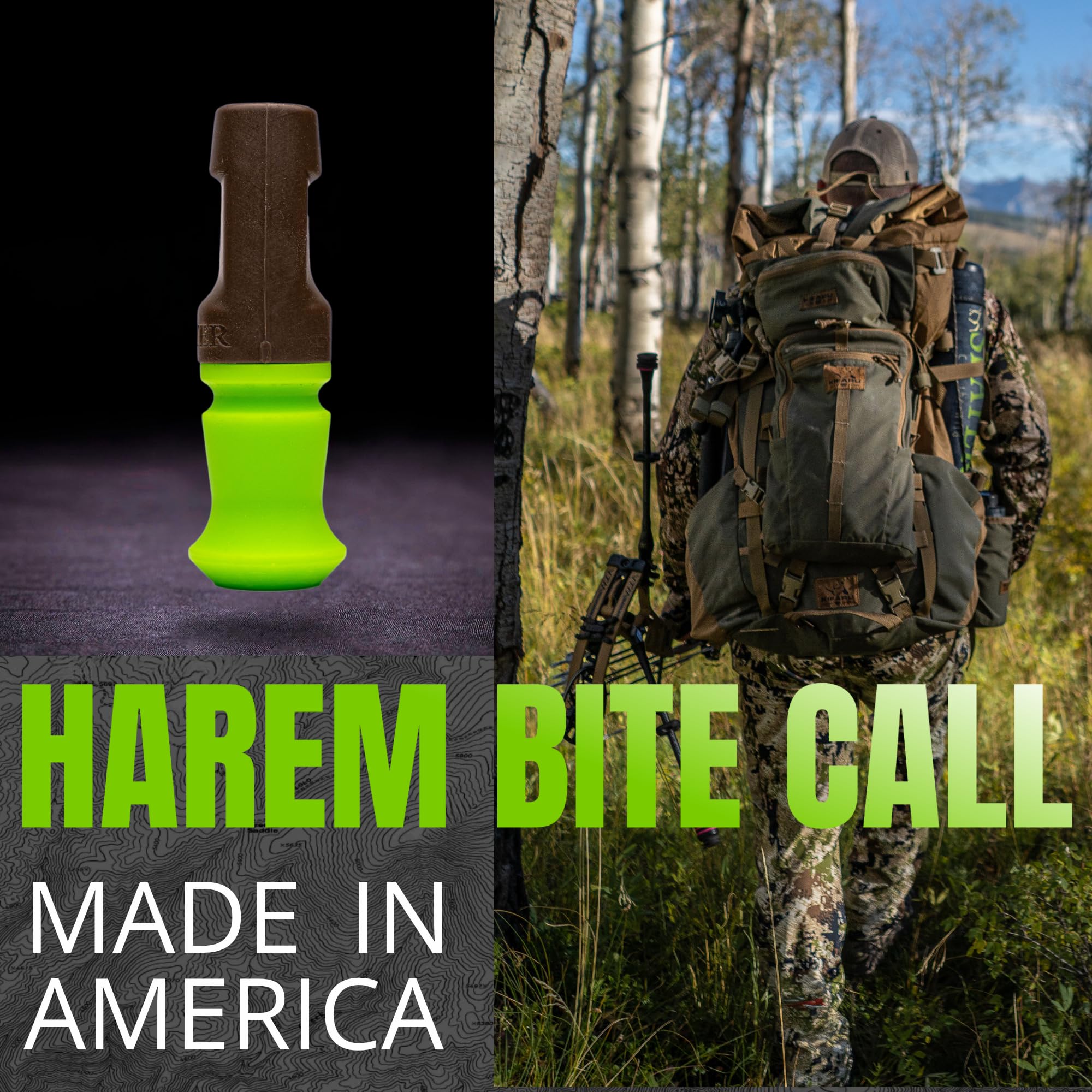 Slayer Calls Harem Elk Call made in USA emphasizes American craftsmanship.