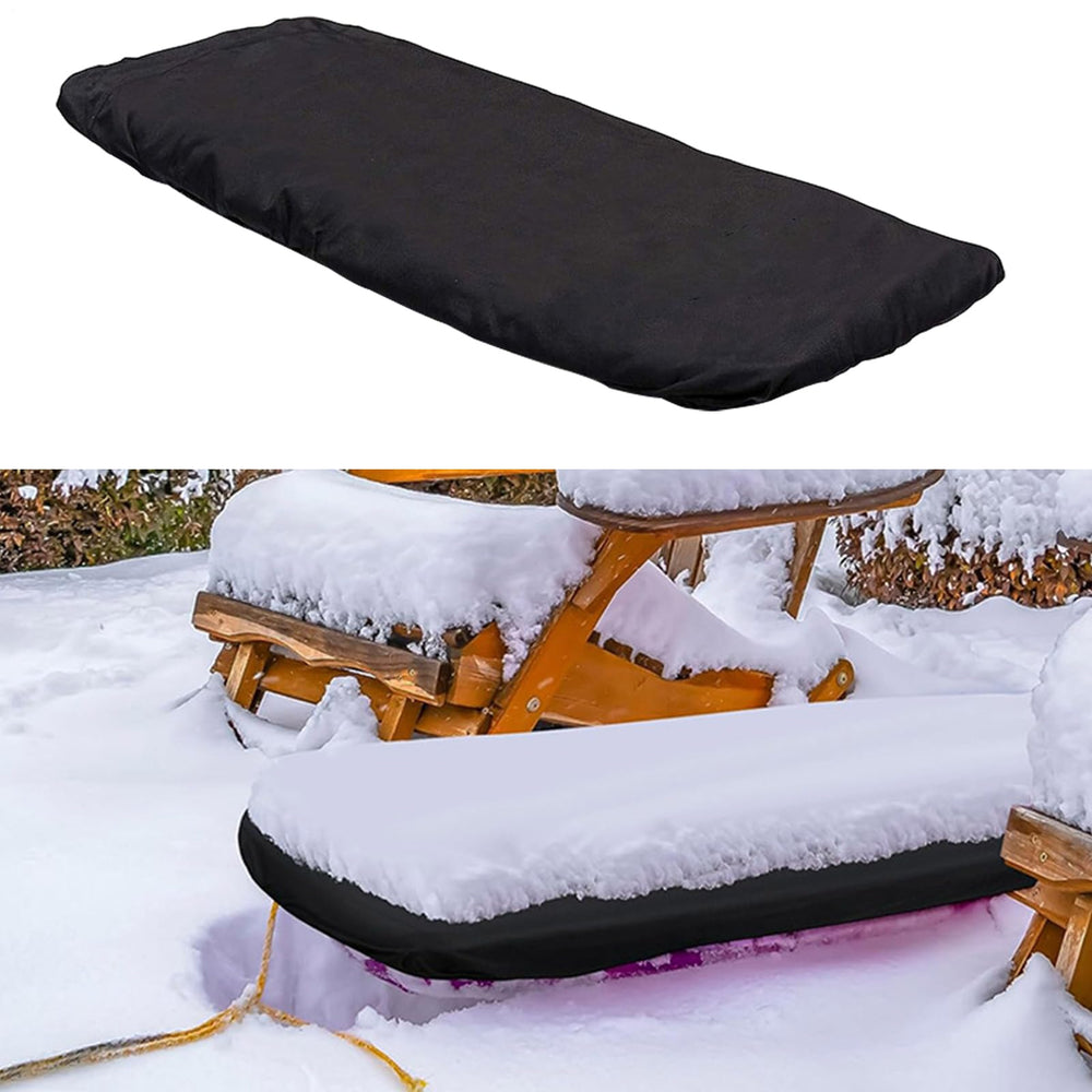 Sled Travel Cover demonstrates easy installation with an elastic opening for secure transport.