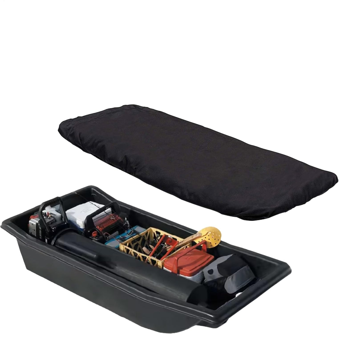 Sled Travel Cover protects the sled from snow and moisture during winter trips.
