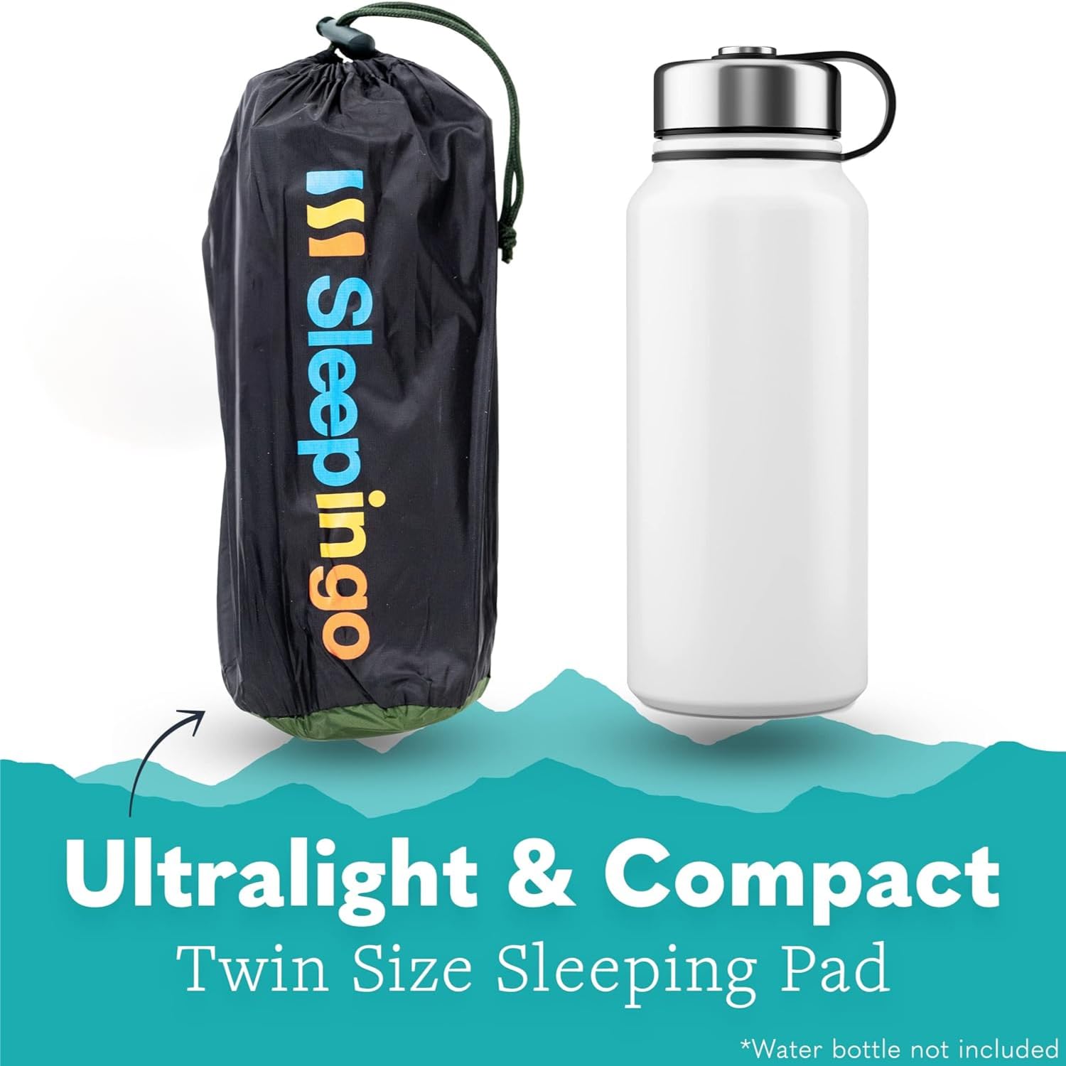 Sleepingo sleeping pad air cell design delivers even cushioning and quick inflation.