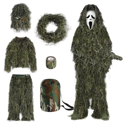 Slendor complete ghillie set ready for versatile outdoor camouflage.
