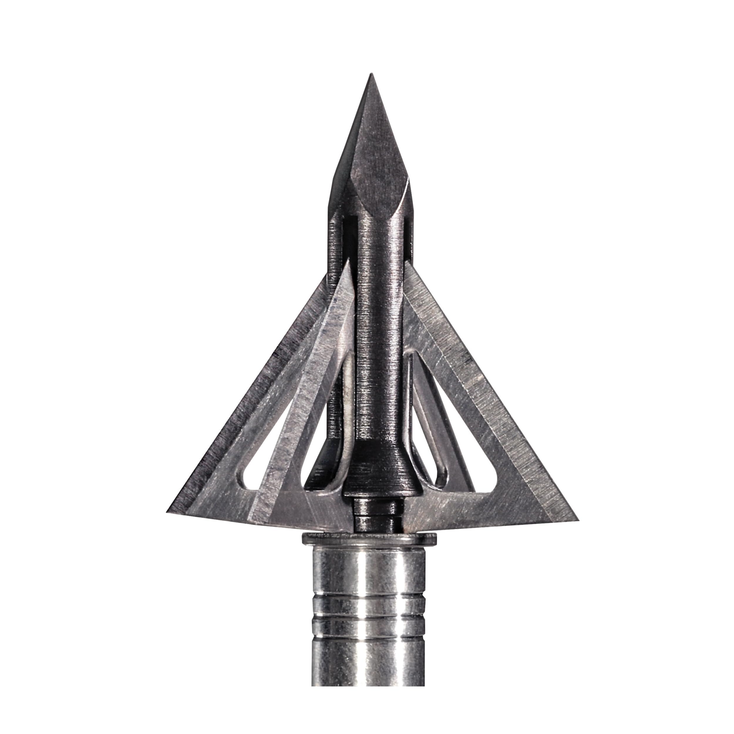 Slick Trick GrizzTrick standard broadhead closeup shows precision-cut blades for clean, reliable penetration.