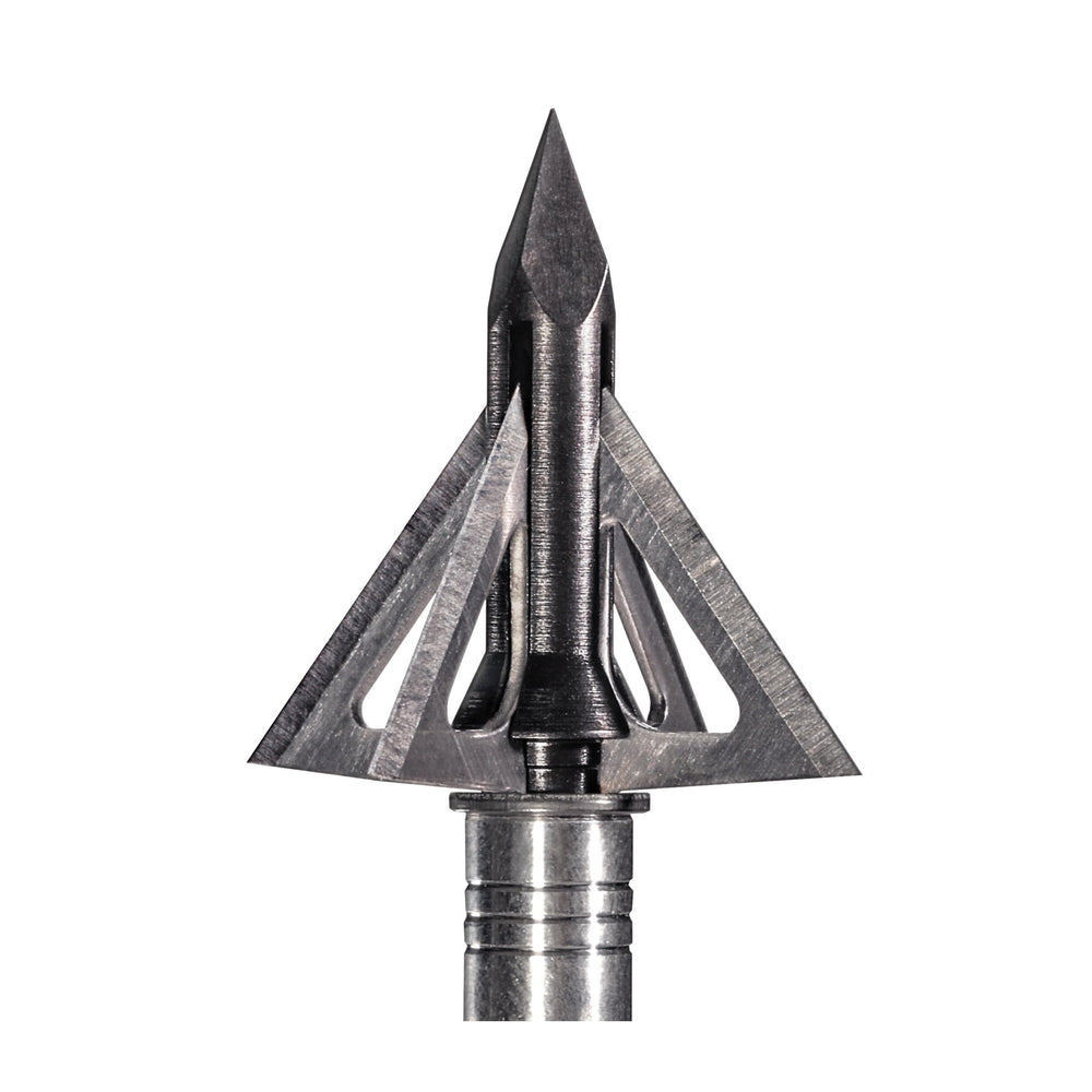 Slick Trick GrizzTrick standard broadhead closeup shows precision-cut blades for clean, reliable penetration.