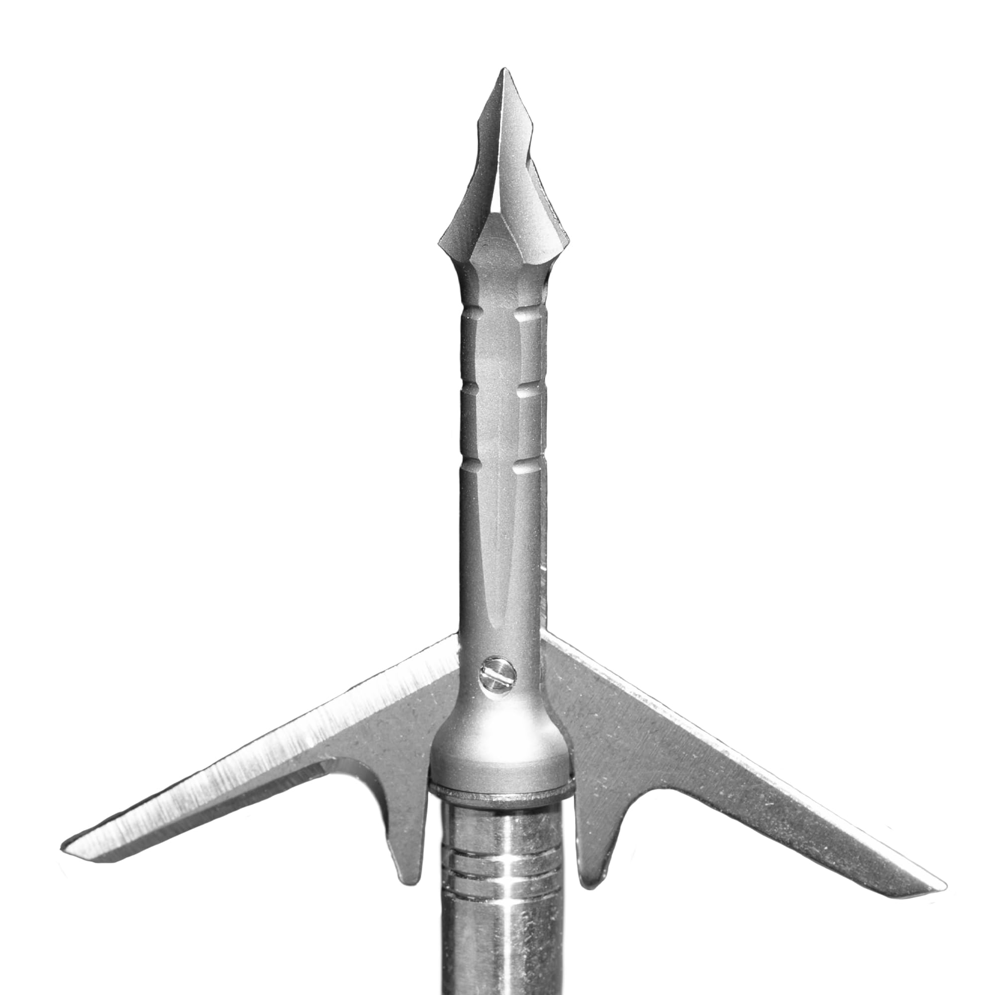 Slick Trick RaptorTrick 2 broadhead with 100 grain stainless steel for field-point flight and bone-splitting tip