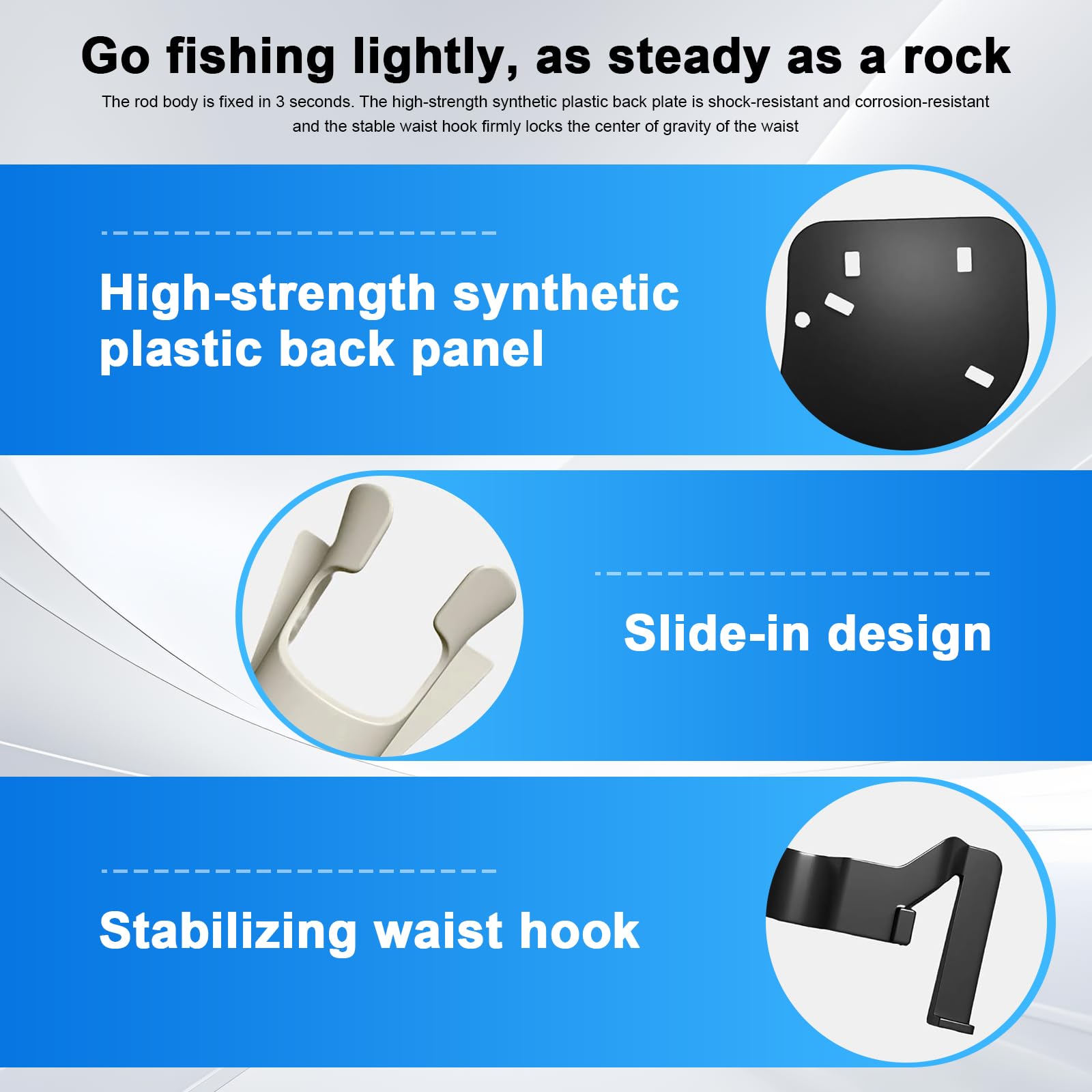 Reinforced nylon hip belt with durable finish