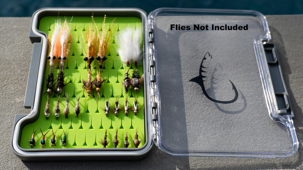 Open view showing 91 fly slots for hooks up to size 1