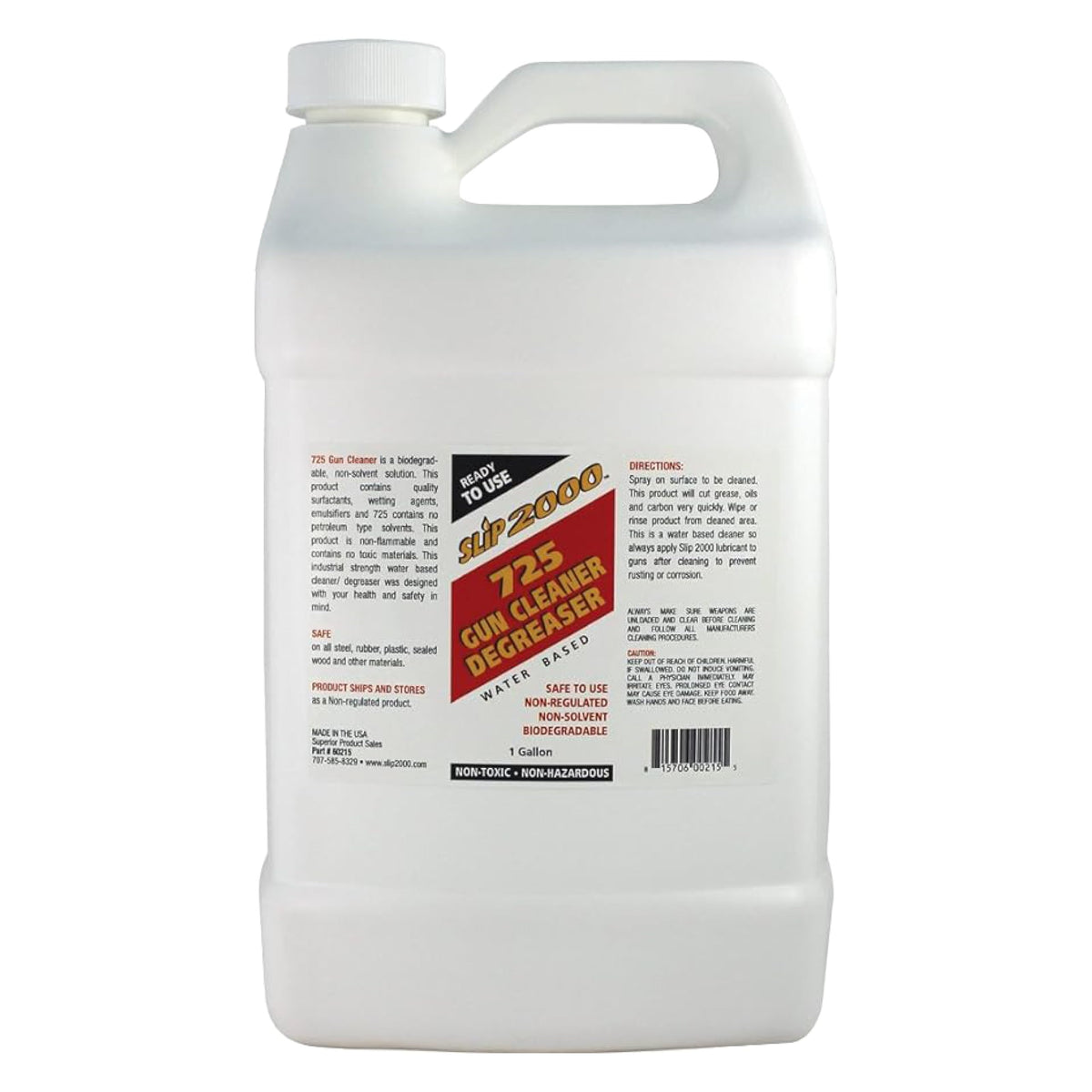 Bottle label for Slip 2000 725 Gun Cleaner and Degreaser