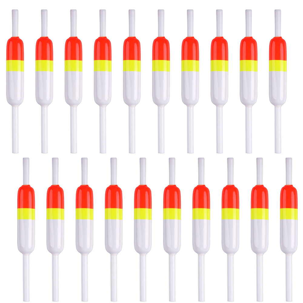 Wood slip bobbers set, 2.44 x 0.59 x 5 inches for Crappie, Catfish, Trout