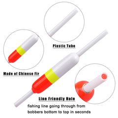 Slip bobbers in bag, 10 pieces
