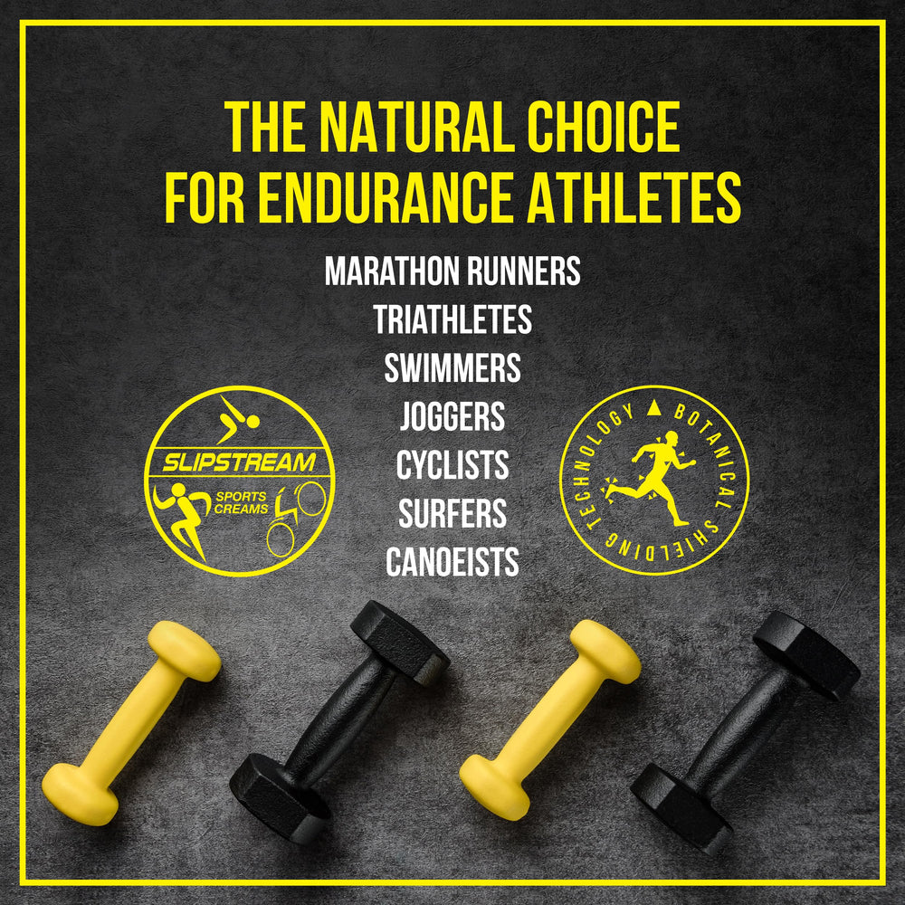 SLIPSTREAM Endurance formula in water-resistant context, maintaining protection post-swim
