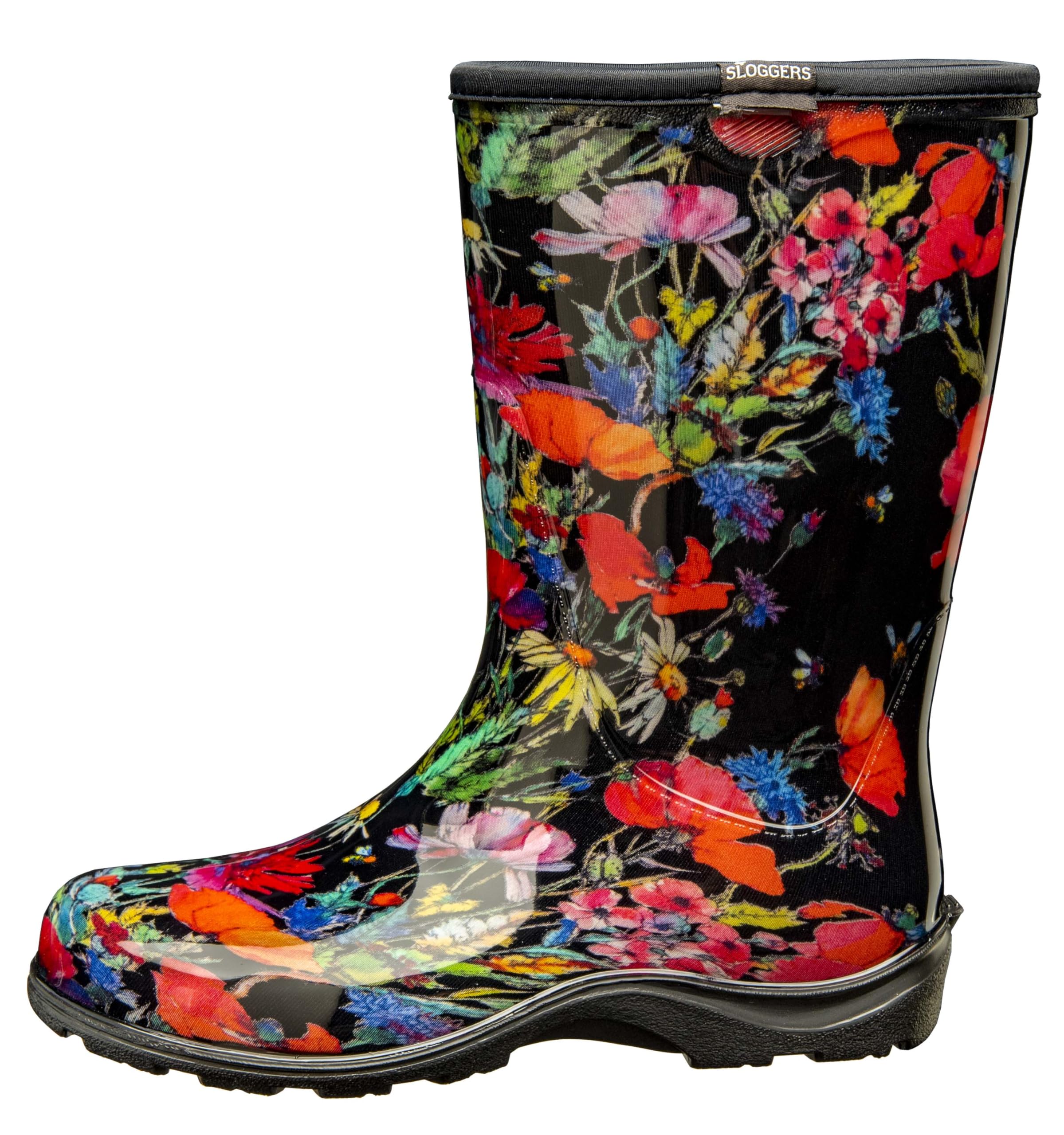 Sloggers waterproof-garden-boot-clean image highlights easy cleanup after rain and mud.