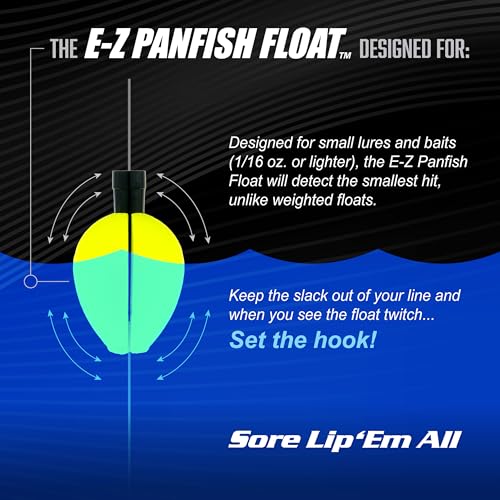 Close-up of line slot and black peg on E-Z Panfish Float