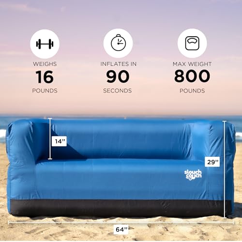 Slouch Couch hidden cup holders keep drinks secure during lounging.