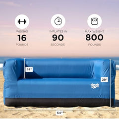 Slouch Couch hidden cup holders keep drinks secure during lounging.