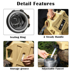 SLOYUNLU emergency water storage outdoors for camping and disaster preparedness.