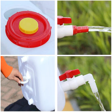 SLOYUNLU portable water container with handle and leak-tight seal ideal for camping.