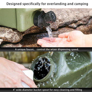 SLOYUNLU portable water container with shoulder strap for hands-free carrying.