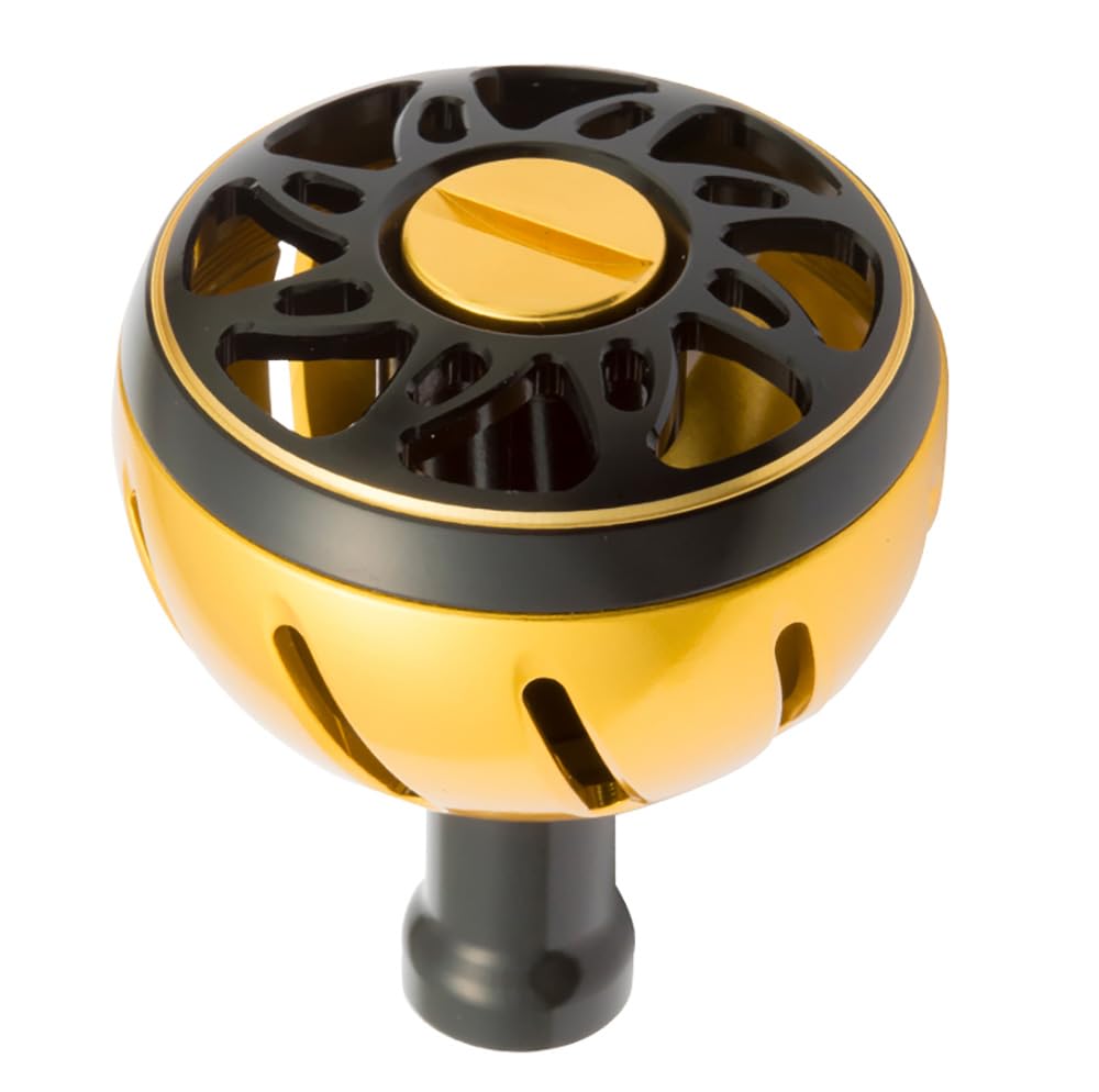 SLPWORKS Daiwa handle knob in gold for electric reels improves grip and control