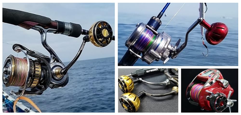SLPWORKS Daiwa handle knob red packaging-ready upgrade for enthusiasts.