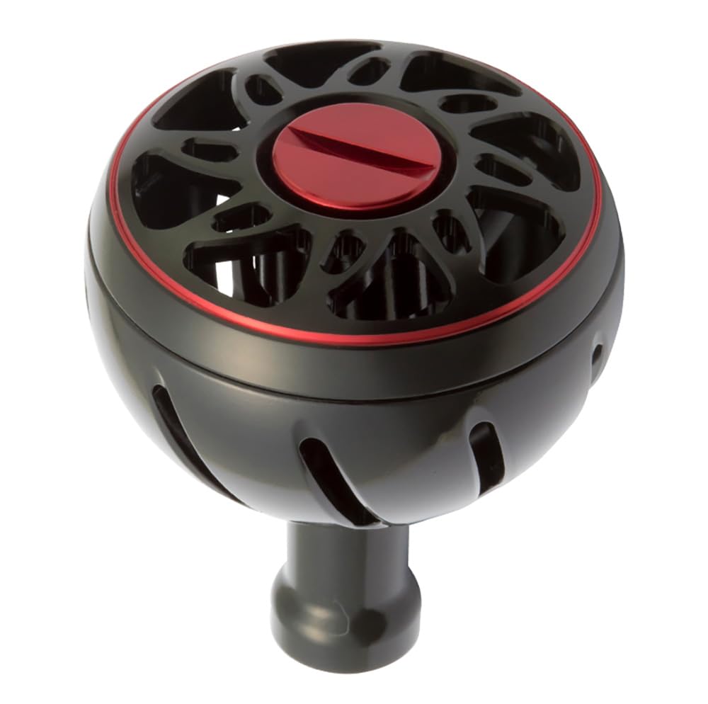 SLPWORKS DAIWA handle knob front view shows rugged aluminum build for electric reels