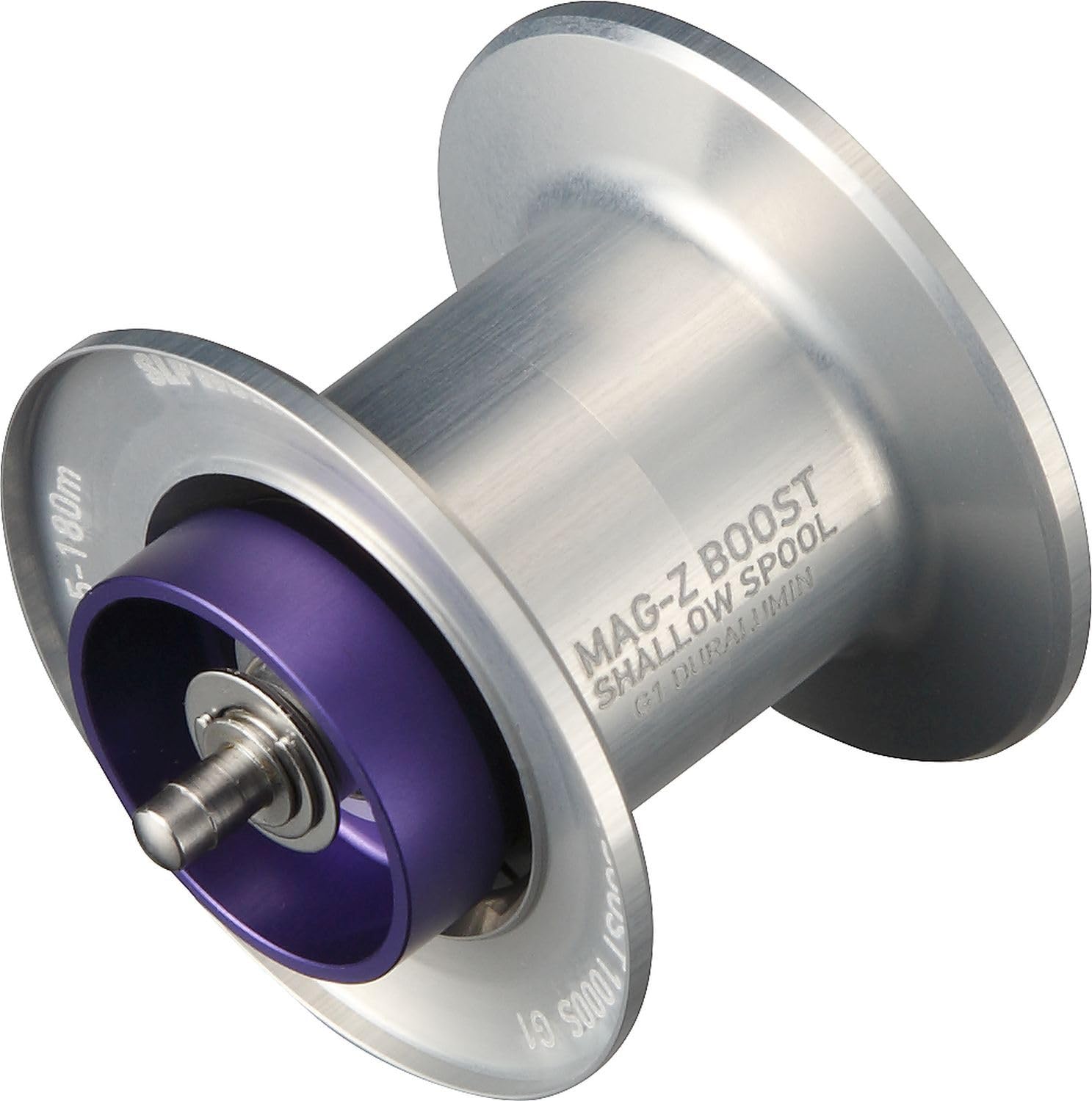 SLPWORKS Daiwa MAG Z BOOST 1000S spool close-up highlighting G1 duralumin for long casts
