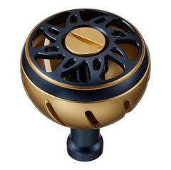 SLPW Navy color aluminum round knob on reel, lightweight and sporty.