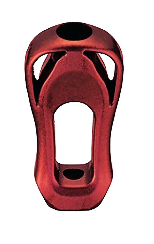 SLPWORKS Daiwa SLPW Zion knob red, front view showing enhanced tactile control.