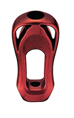 SLPWORKS Daiwa SLPW Zion knob red, front view showing enhanced tactile control.