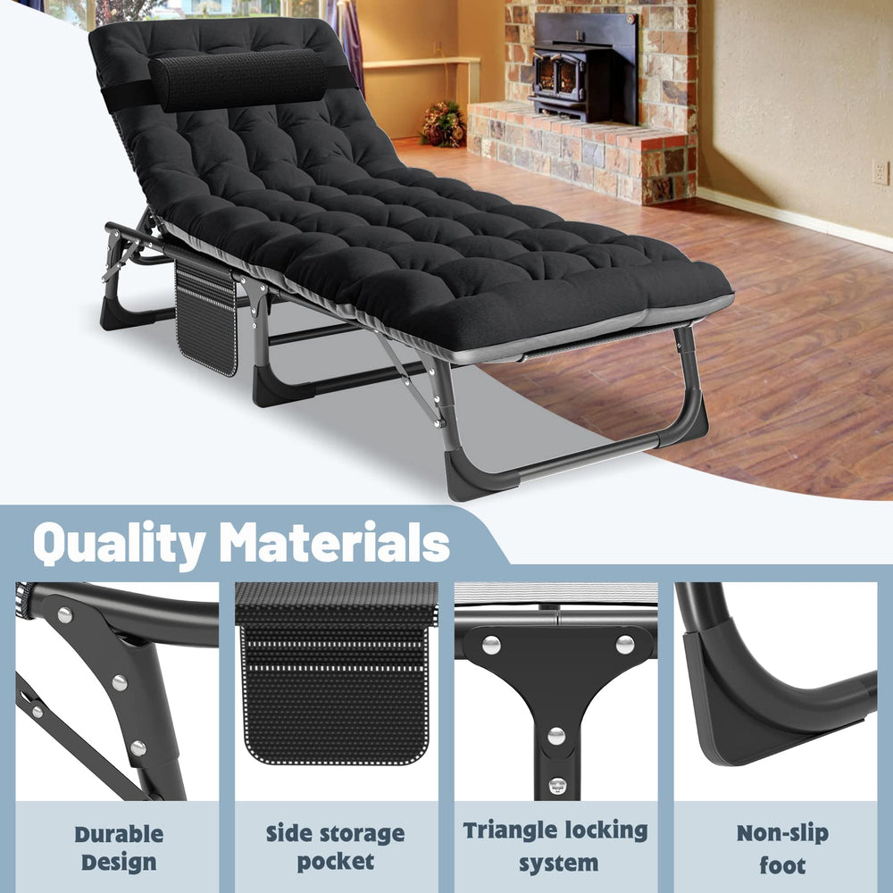 Slsy cot dimensions 75.2 x 26.8 x 11.8 inches for spacious lounging