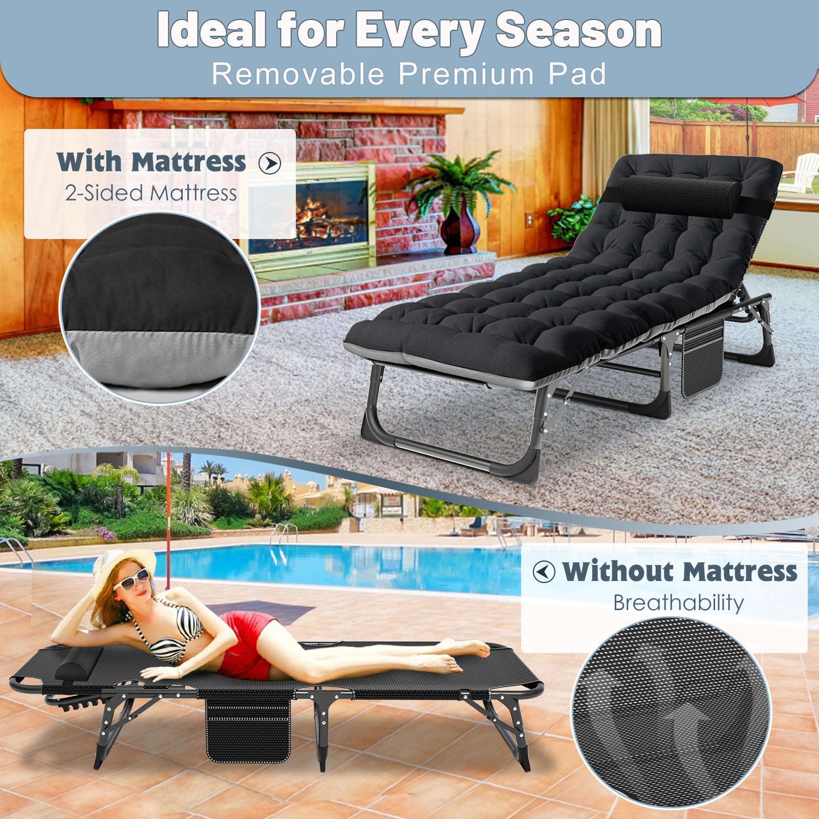 Slsy portable folding bed bag for easy transport