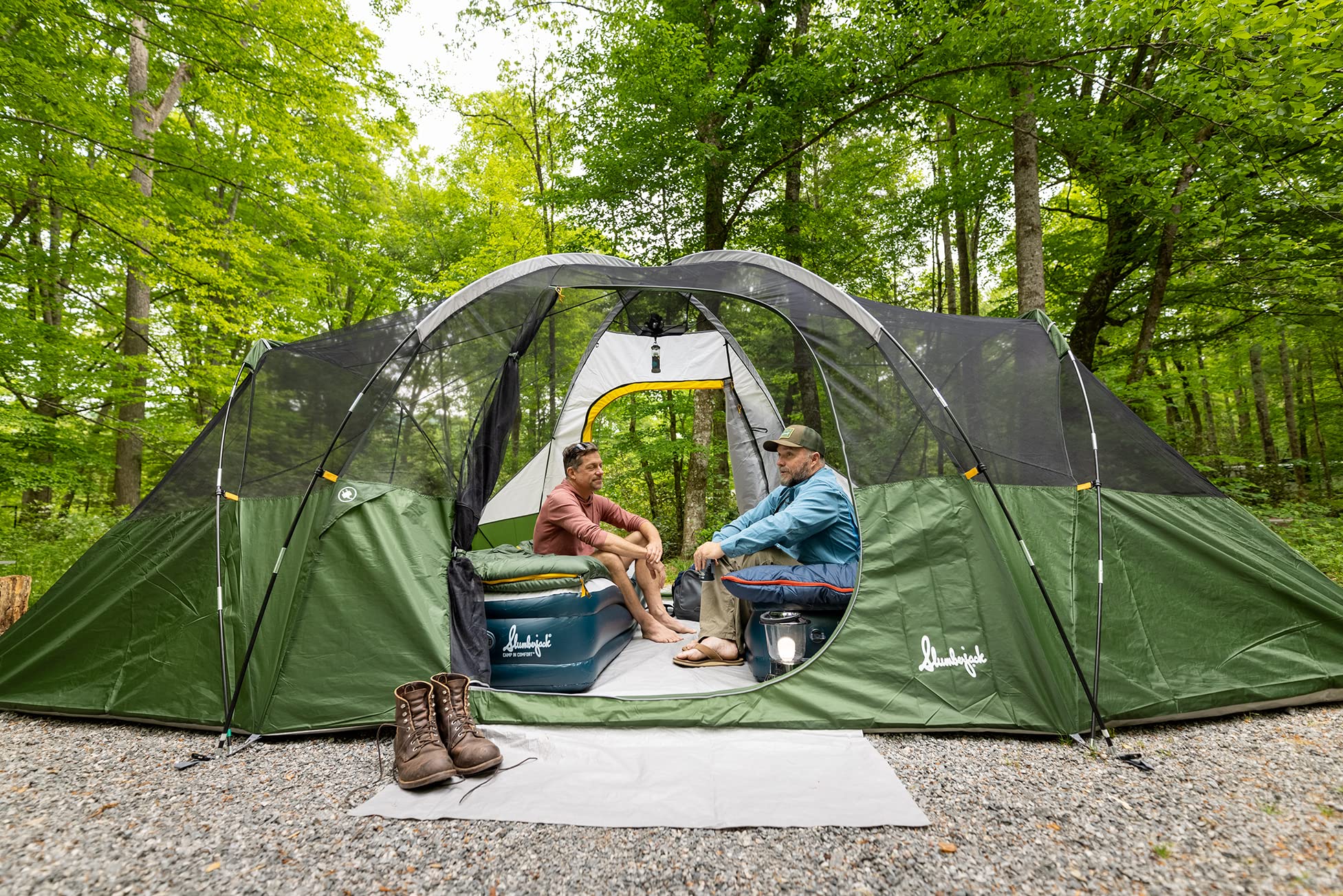 Slumberjack Aspen Grove E-Port enables inside-tent power access