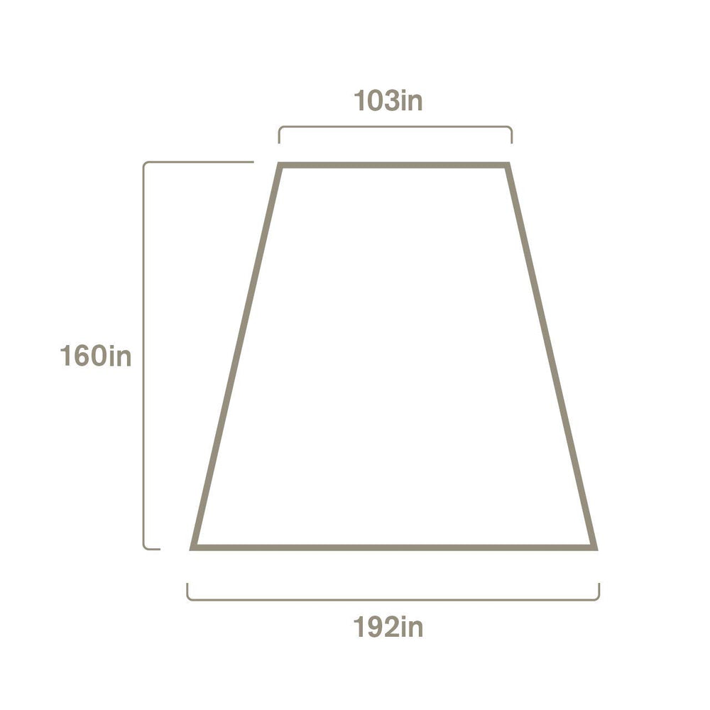 Slumberjack Roadhouse Tarp 68D polyester fabric offers weather resistance and light weight.