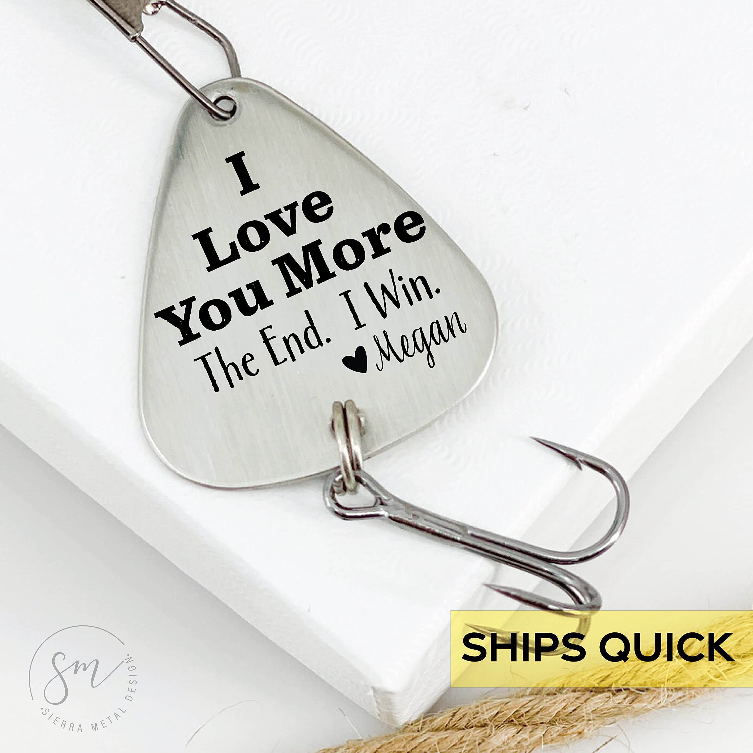 Close-up of End I Win design highlighting durable finish and engraving