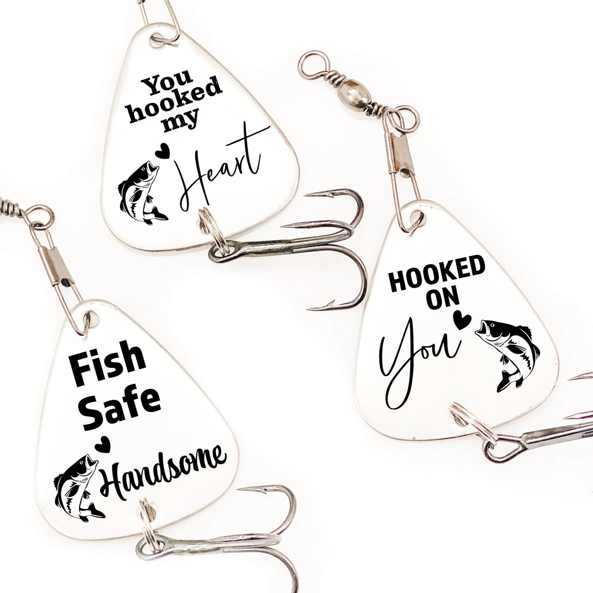 SM Design for Him fishing lures image shows Best Catch Ever theme signals a meaningful gift