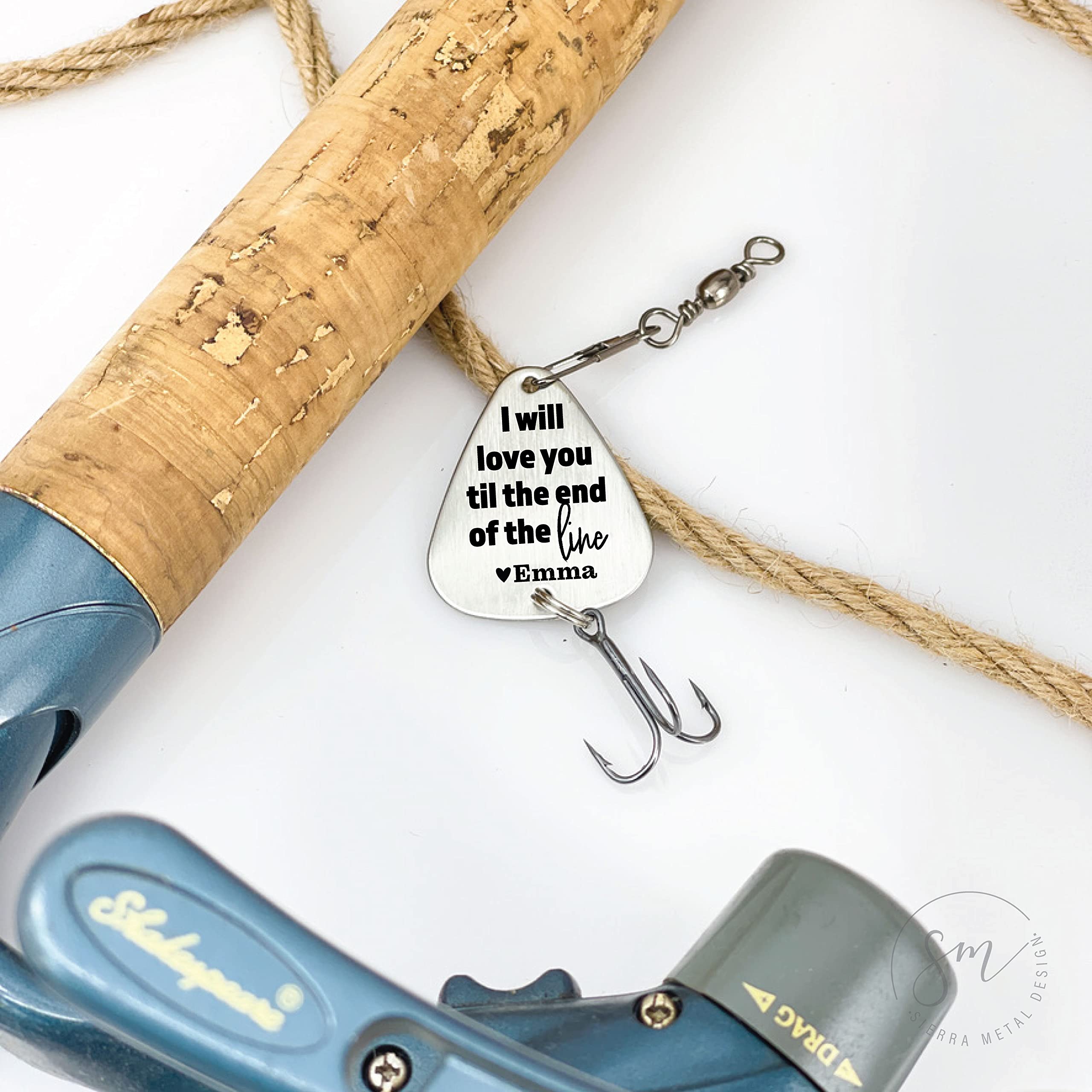 SM Design Harrisburg spear-point lure showing pointed profile for sharp water action.