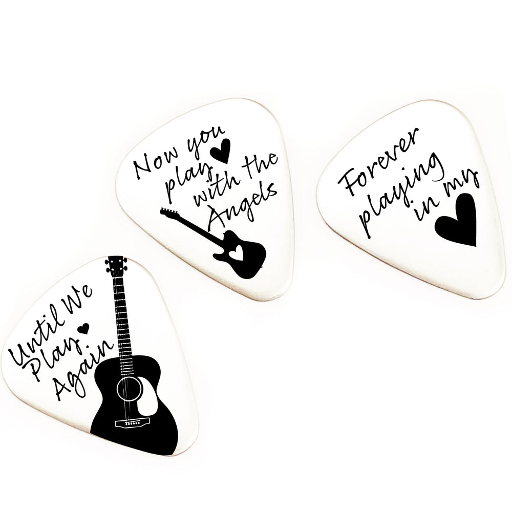 SM Design Remembrance guitar pick set, Always in My Heart, memories close during performances.