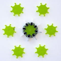 Installation tool attaching a Smart Stop Micro Bobber Stop to fishing line