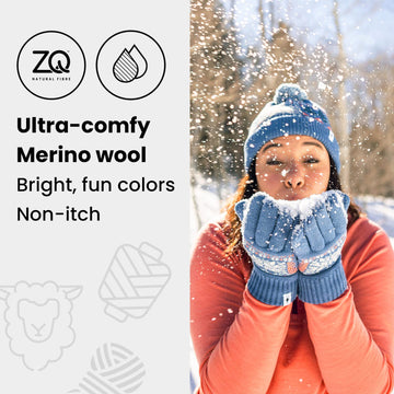 Smartwool Active Fleece glove palm detail emphasizes grippy, precise grip