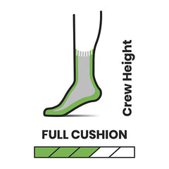 Smartwool Hike Classic Edition 2nd Cut Crew sock worn on foot, showcasing all-day warmth and durability