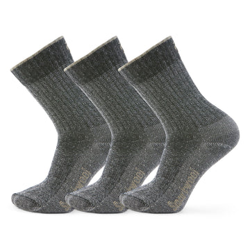 Smartwool Hike Classic Edition Charcoal socks with light cushion for trail comfort and durability.