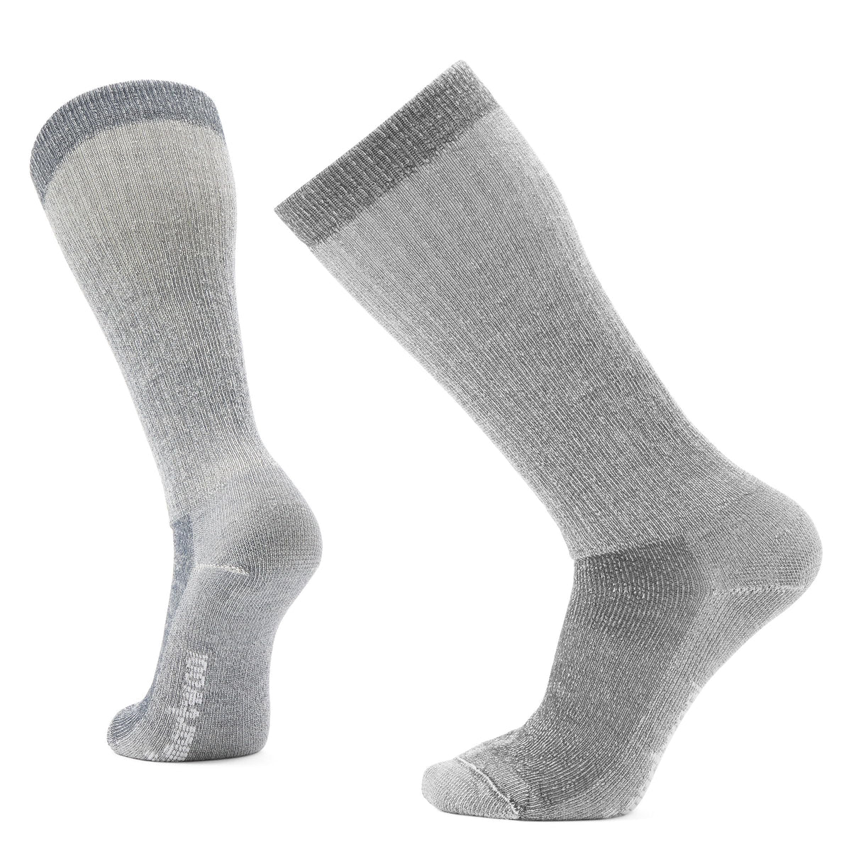 Smartwool Hike Classic Edition over-the-calf socks charcoal texture highlights breathable knit for all-day comfort